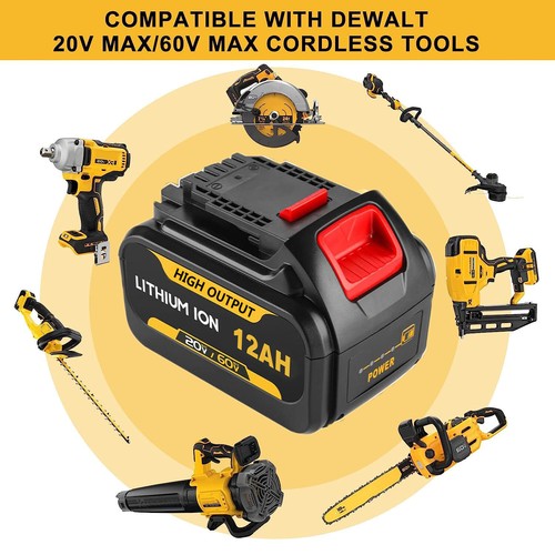 2Pack for DEWALT DCB609 20V/60V MAX FLEXVOLT 12.0Ah Lithium-Ion Battery DCB606 - Picture 3 of 9