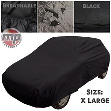 Black Extra Large Water Resistant & Breathable Full Car Cover For Jaguar X Type