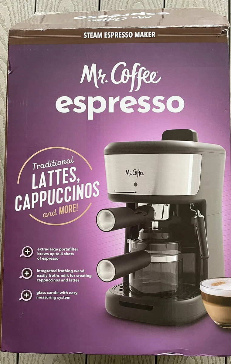 Mr. Coffee Steam Espresso and Cappuccino Maker - Black