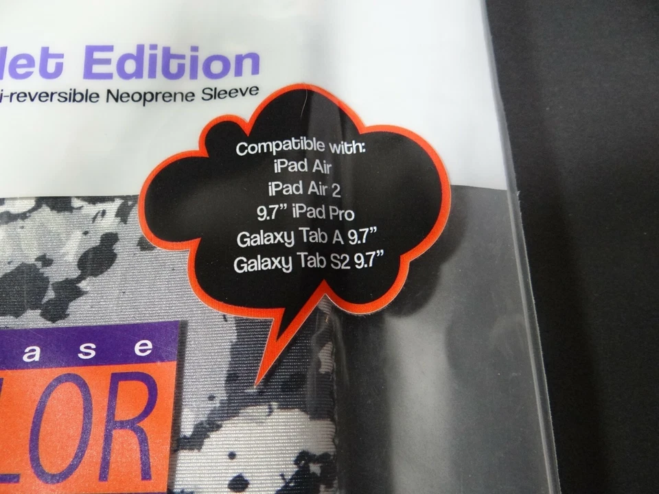 Slick Lizard SL8 Tablet Reversible Neoprene Sleeve Case Ipad Air Samsung 9.7" - Image 2 of 3