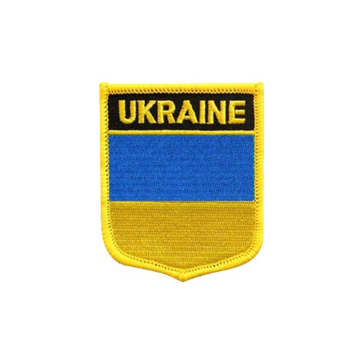 Ukrainische Flagge mit Mantel von Arme gestickt Patch-Haken, Schleife Ukraine - Bild 21 von 23