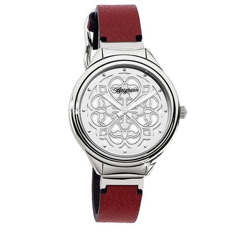 Brighton Petoskey Stainless Steel Case Black Calfskin  display picture 1