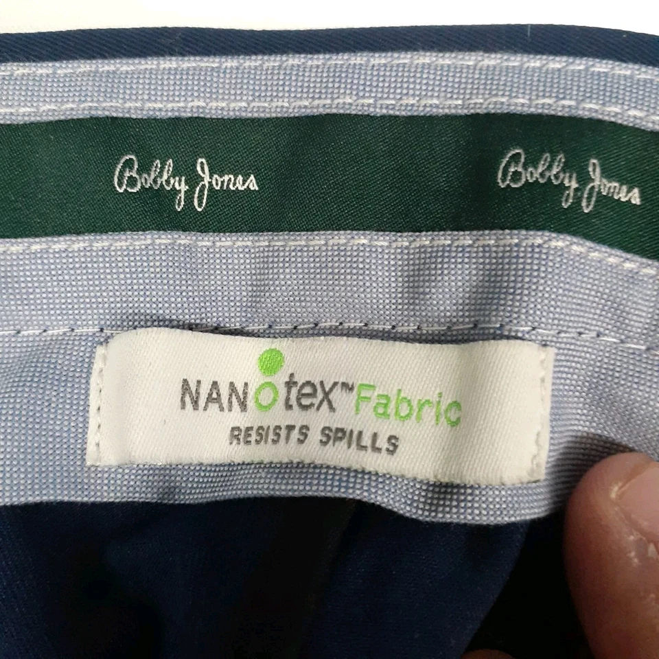 Pantalones Cortos de Golf Bobby Jones Nanotex Tela Resiste Derrames Azul Talla 34 Nuevos con Etiquetas Foto 3 de 4