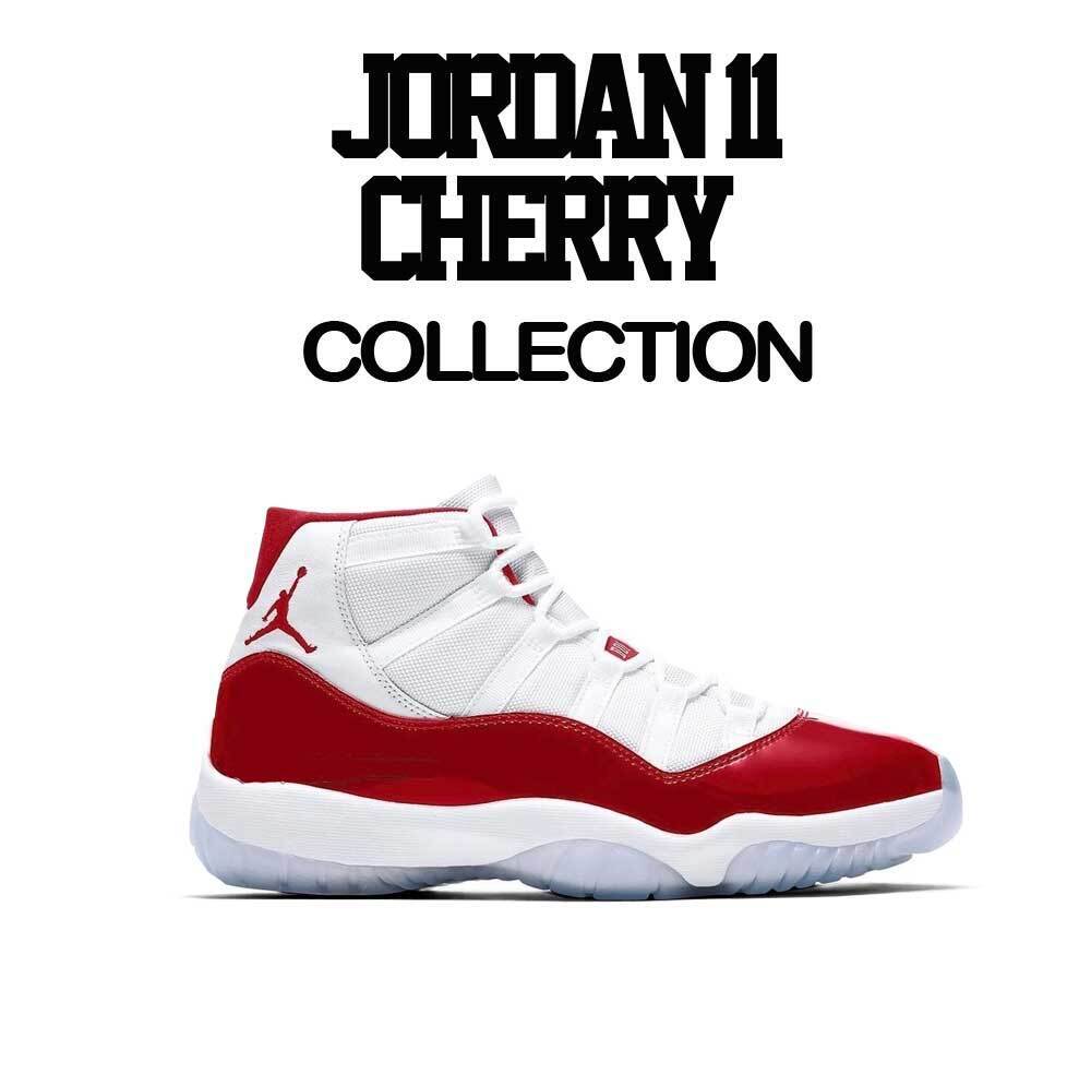 Shirt To Match Jordan 11 Cherry Varsity Red - Raging Face Sneaker Tees
