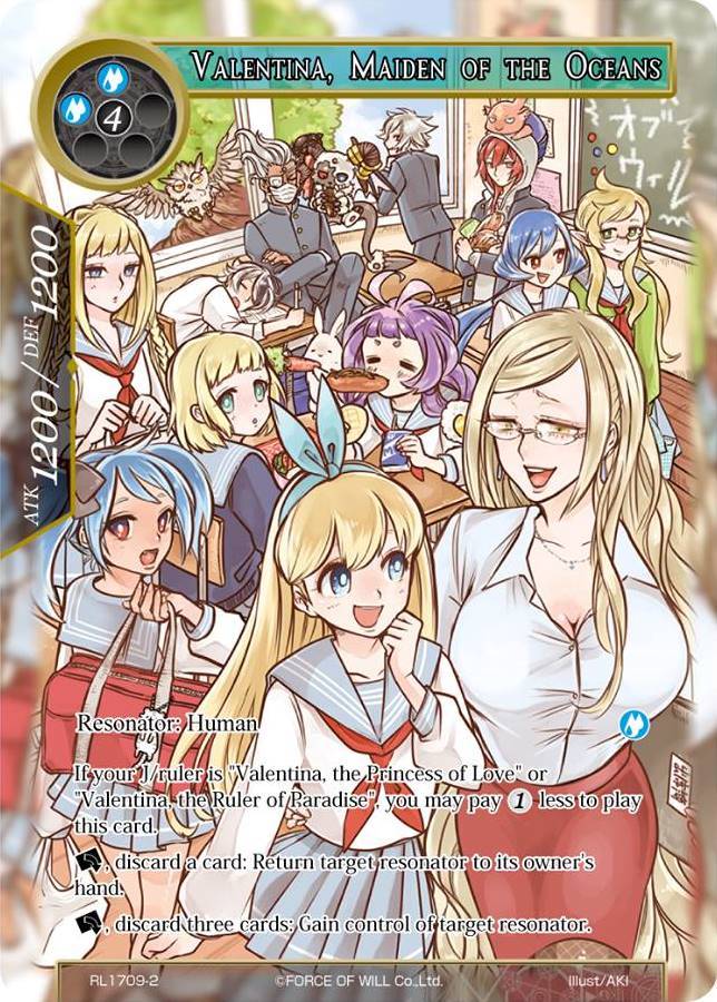 FOW TCG Valentina, Maiden of the Oceans RL17092 PROMO Force of Will