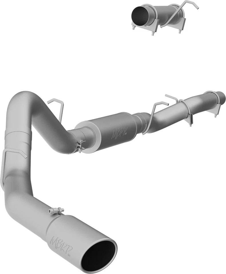 MBRP S6012409 Single Side 4" Exhaust for 06-07 Silverado 2500HD 6.6L Duramax Foto 2 de 2