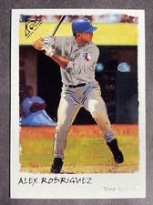 2002 Topps Gallery Photo Variation #20 Alex Rodriguez Texas Rangers Baseball