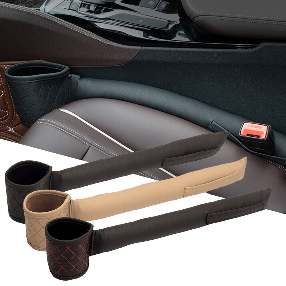 Car Cup Holder Auto Seat Gap Filler Pocket Organizer Holder Accessories 3Colors