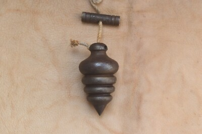 #ad Iron Vintage leveling plumb bob collectible rustic tool salvage farm barn decor $37.00