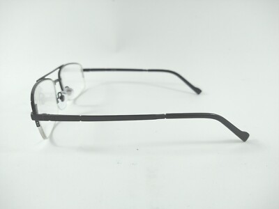 3JX1021 FM17098 Eyeglasses Frame Half Rims Blk 58-18-145