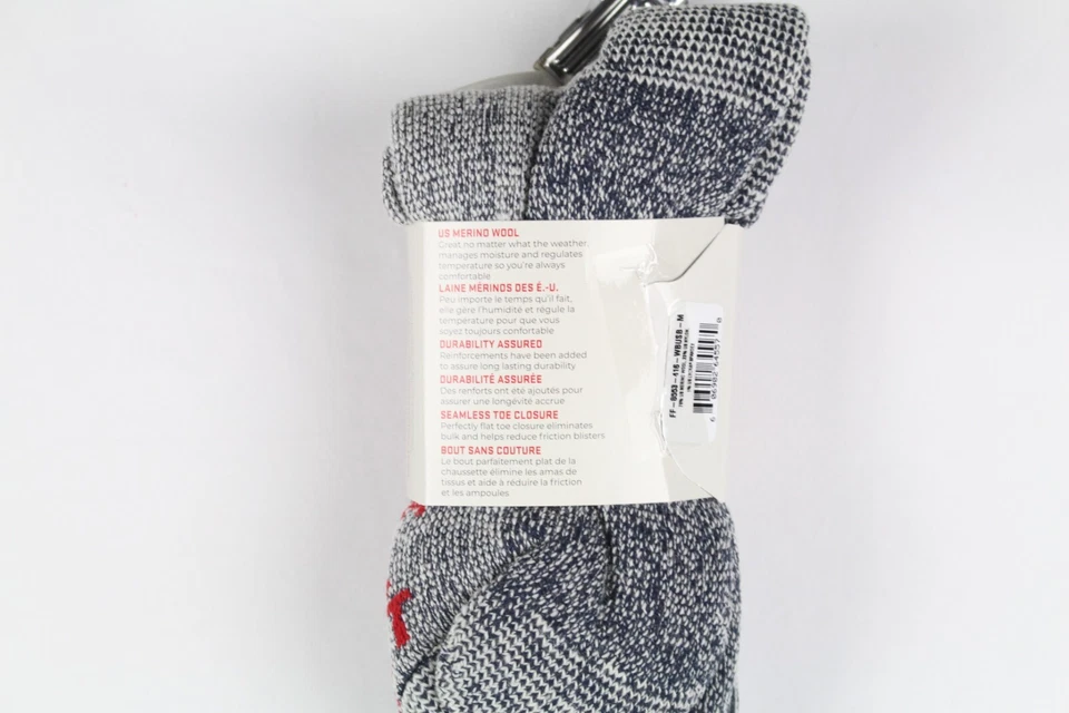 Calcetines para hombre Farm to Feet Cedar Falls Over Calf U.S.A lana merino caza peces azul Foto 3 de 4