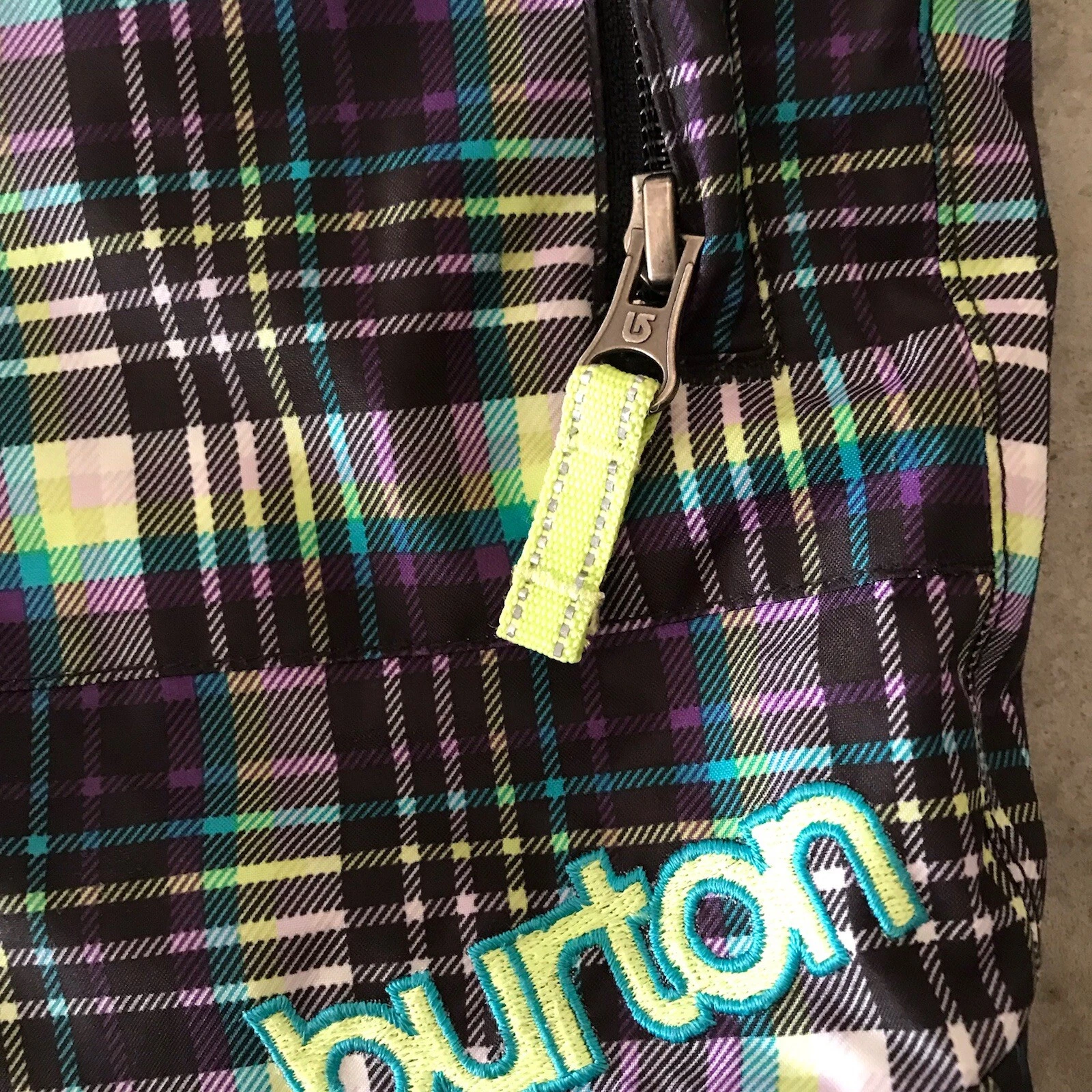 burton dryride ski youth plaid snowboarding winter pants
