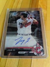 2017 Bowman Chrome Logan Ice Indians on card Auto CPA-LI
