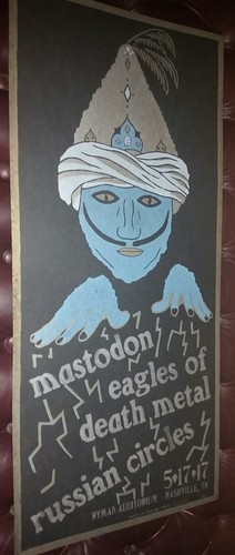 MASTODON & EAGLES OF DEATH METAL Ryman HATCH SHOW PRINT Nashville Poster EODM - Picture 3 of 3
