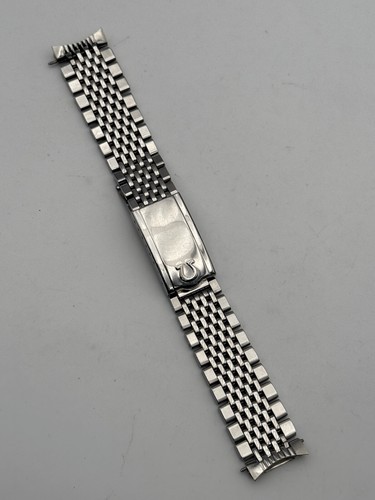 omega 1068 no-12 523 term 18mm bracciale bracelet rice grains vintage - Picture 8 of 18