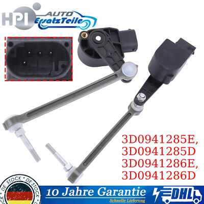 2x Höhensensor Niveauregulierung mit Gestänge Vorne L+R für VW Phaeton 3D 02-16