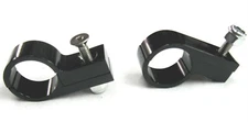 3/16"I.D. Billet Alum Show Polished Black Line Mounting  P Clamp 2 per pk Brake