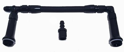Braided Dual Feed Carb Fuel Line For Holley 4150 Carburetor
