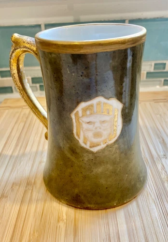 JPL Jean Pouyat Limoges, France-1890-1930 Handled Tankard/Mug/Stein-Antique