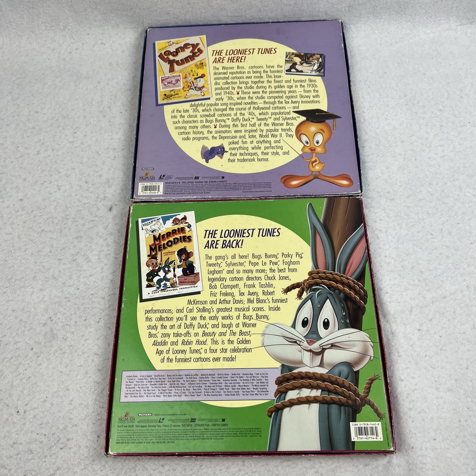 The Golden Age of Looney Tunes Laserdisc Volumes 12 Cartoons 19311948