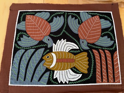 PANAMA MOLAS VIBRANT COLORS  FABRIC PIECE