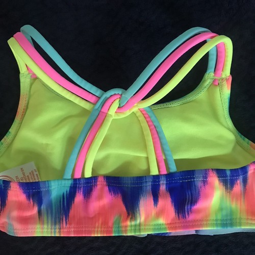 Wonder Nation Girl's Neon Colors swimsuit top New With Tags Size X-small 4-5 - Picture 12 of 12