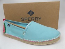 NEW Sperry Skysail Espadrille Flats Comfort Shoes Youth Girls, Size 5.0 M, Turg,