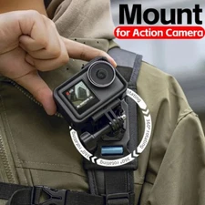 360° Rotation Backpack Shoulder Strap Mount for GoPro Hero 13-9, DJI Action