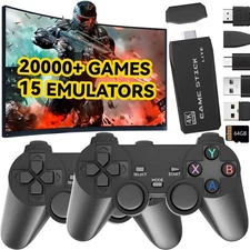Retro Gaming Console, Wireless Game Stick Plug and Play Video Games Console w...