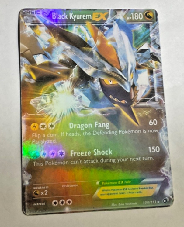 Black Kyurem EX 100/113 Legendary Treasures Holo