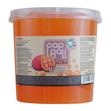 Popping Boba Mango 3,2kg Fruchtperlen Bubble Tea Topping Gro&szlig;packung