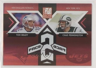 2005 Donruss Elite Face 2 Face Sample Red Tom Brady Chad Pennington #CB-4 r7d