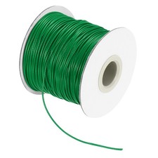 Waxed Cord 1mm Waxed Thread 87 Yard Wax String Leather Cord Green