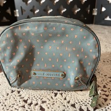 Juicy Couture Makeup Cosmetic Bag metal Logo Vintage