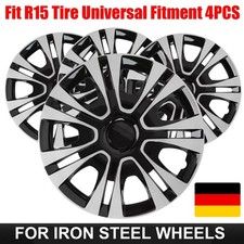 4x PREMIUM DESIGN Radkappen Radzierblenden 15 ZOLL Silber Schwarz 4x PREMIUM DESIGN Radkappen Radzierblenden 15 ZOLL Silber Schwarz