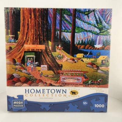New Sealed Mega Puzzles Hometown Collection ''Yosemite Camping'' Heronim 1000 pc