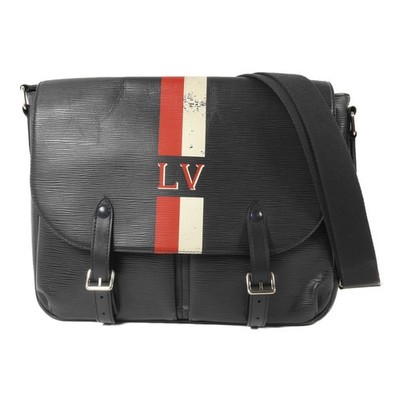 LOUIS VUITTON LV SHW Christopher Messenger Shoulder Bag M50863 Epi Leather Black