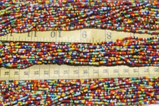 Opaque All Mixed Up Colors 10/0 Czech Glass Seed Beads Craft Jewelry /Hank