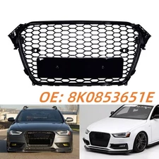 For 2013-2016 Audi A4 B8.5 S4 RS4 Style Honeycomb Mesh Front Bumper Grille