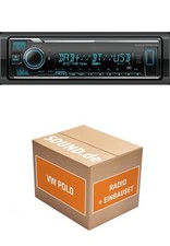 Autoradio Einbaupaket Kenwood KMM BT508DAB passend für VW Polo 6N/6N2 | Bluetoot