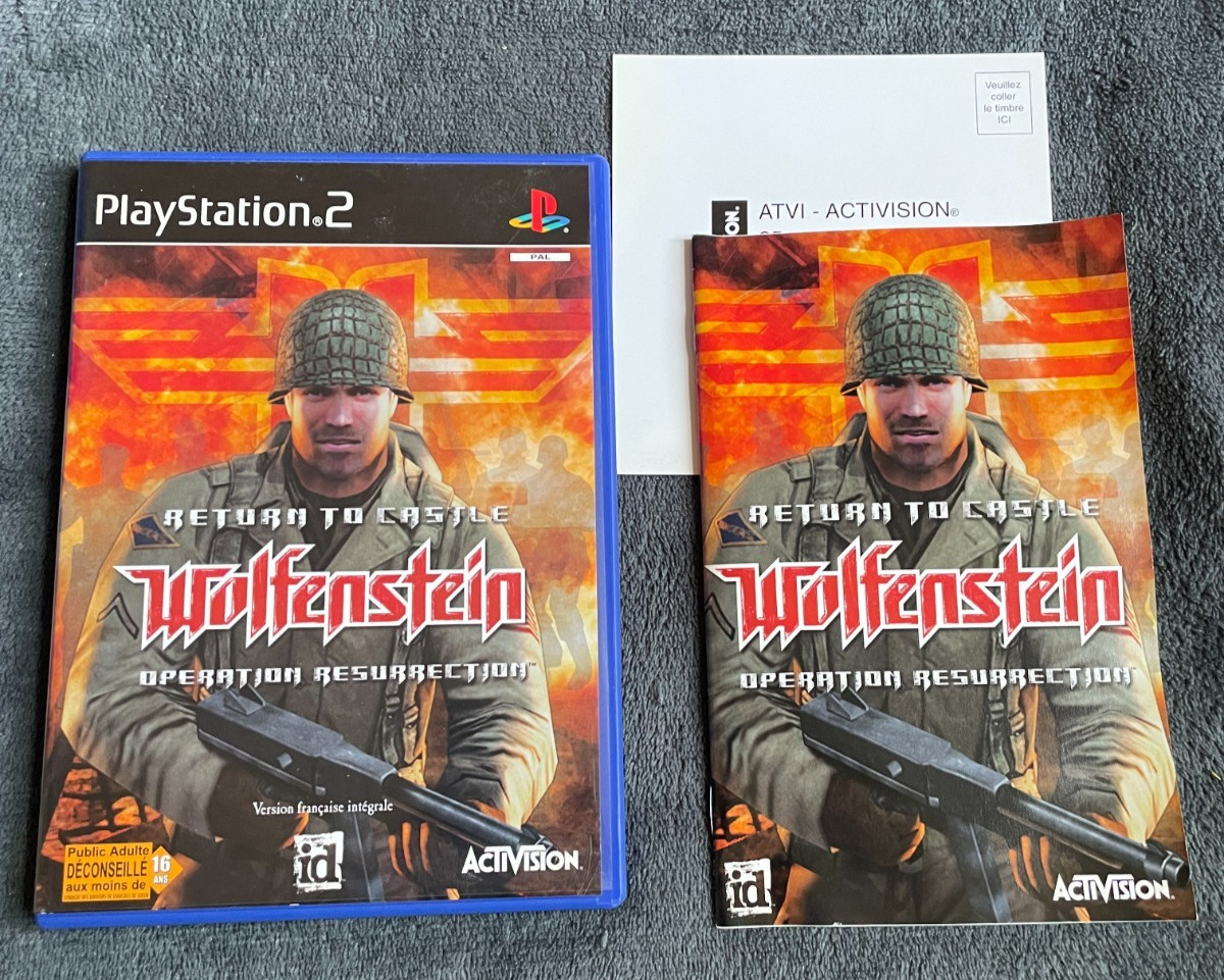 Return to Castle Wolfenstein Opération Résurrection Playstation 2 PS2 FR cd TTBE