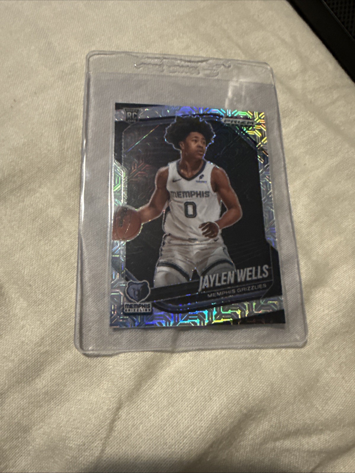 2024-25 Panini Prizm Black - Jaylen Wells, Jaylen Wells #34 Mojo Prizm /25 (RC)