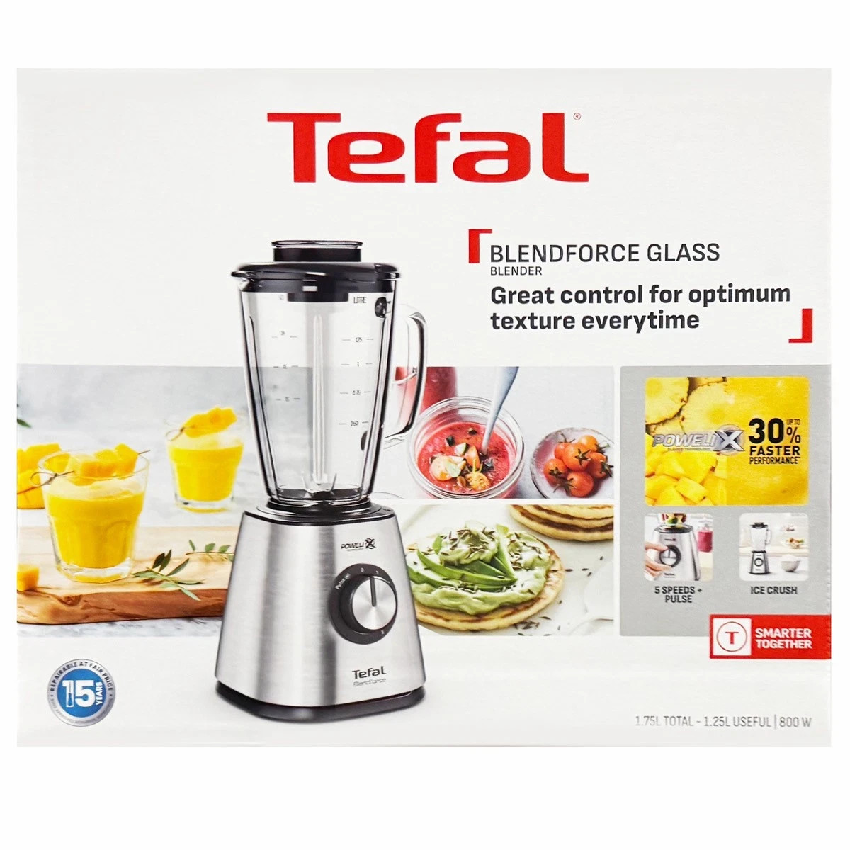 Tefal BL439 1.75 L Blendforce Glass Tabletop Blender 800 W