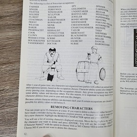 SORCERIAN 1990 MSX2 User's Manual JAPAN Game Book ONLY