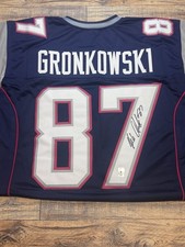 Rob Gronkowski Signed New England Patriots Jersey #87 Autographed Gronk COA