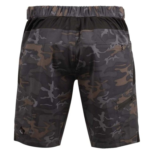 Zoic Ether Camo 12" Men's Cycling Shorts w/ 9" Essential Liner, Black Ops, Small - Picture 3 of 4