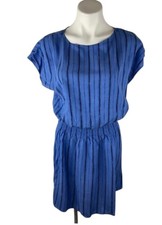 GAP Blue Striped Lightweight Sleeveless Dress Large NWT