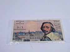 1961, Banknote, France, 10 Nouveaux Francs, 10 NF 1959-1963 ''Richelieu 1. F355