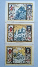 3x Notgeld Westerburg am Westerwald 50 Pf 1920 kompletny zestaw seria kolekcja zestaw