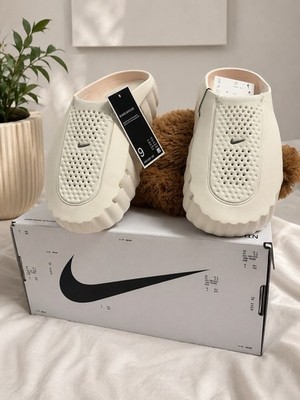 Nike Mind 001 White Slip-On Slide Sandals Comfort Logo Men s US 9